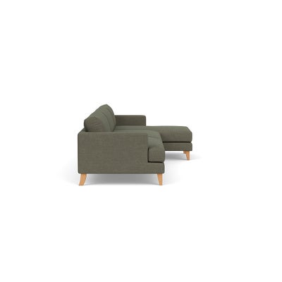 Chaise Extra Large Right Hand - Deep Forest - Rustic Weave