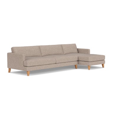 Chaise Extra Large Right Hand - Natural Mix - Textured Weave