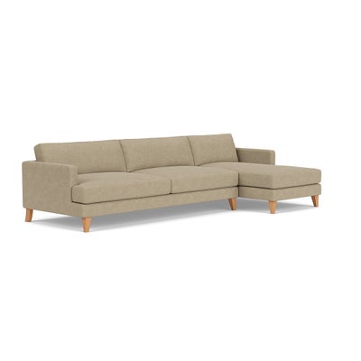 Chaise Extra Large Right Hand - Apple - Rustic Weave