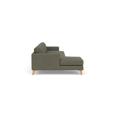 Chaise Extra Large Left Hand - Deep Forest - Rustic Weave