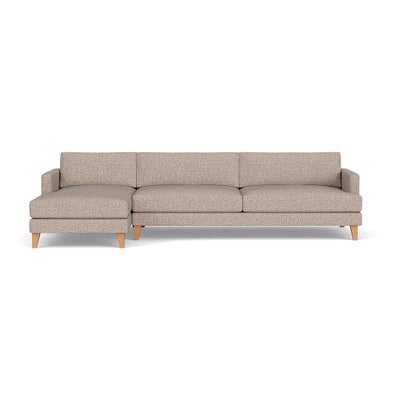 Chaise Extra Large Left Hand - Natural Mix - Textured Weave
