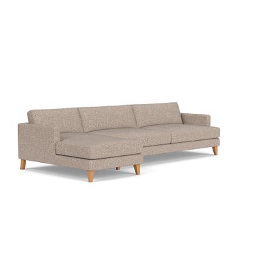 Chaise Extra Large Left Hand - Natural Mix - Textured Weave