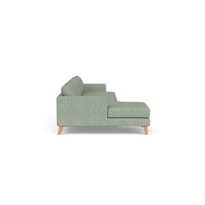 Chaise Extra Large Left Hand - Lake - Herringbone Weave