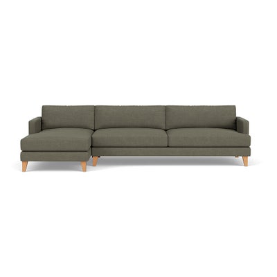 Chaise Extra Large Left Hand - Deep Forest - Rustic Weave