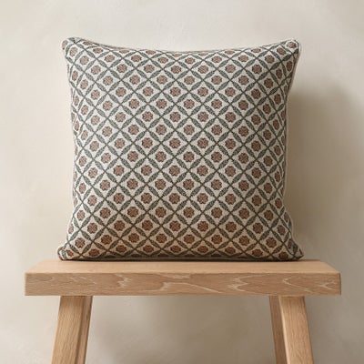 Ditsy Dusky Pink Cushion