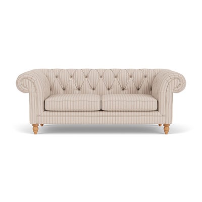 Large 2 Seater - Flax - Kingham Stripe