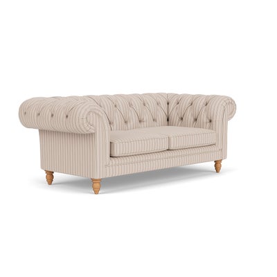 Large 2 Seater - Flax - Kingham Stripe