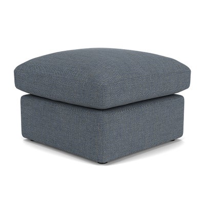 Foot Stool - Indigo - Rustic Weave