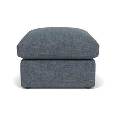 Foot Stool - Indigo - Rustic Weave