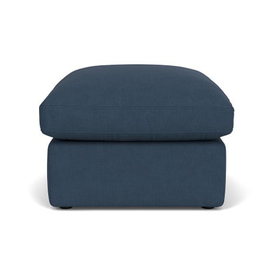 Foot Stool - Indigo - House Linen Mix