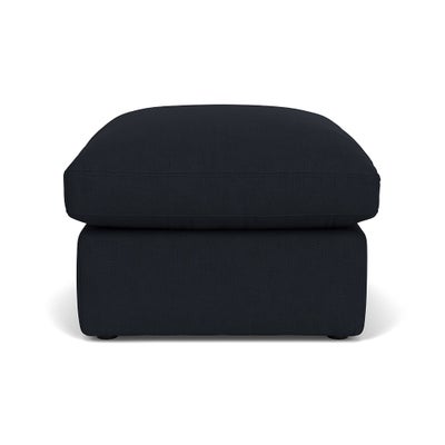 Foot Stool - Ink - House Linen Mix