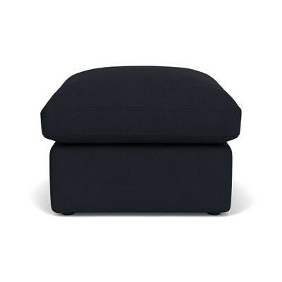 Foot Stool - Ink - House Linen Mix