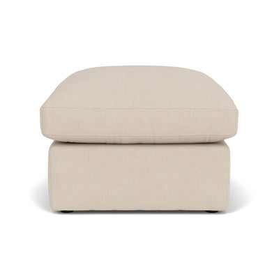 Foot Stool - Lily White - House Linen Mix