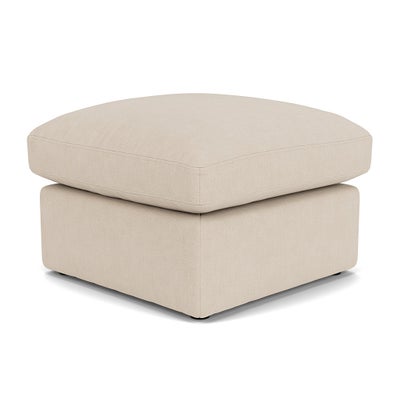 Foot Stool - Lily White - House Linen Mix