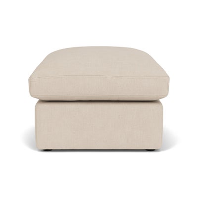 Foot Stool - Lily White - House Linen Mix