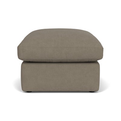 Foot Stool - Mid Grey - House Linen Mix