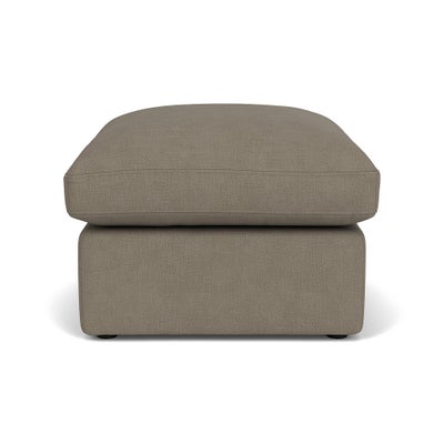 Foot Stool - Mid Grey - House Linen Mix
