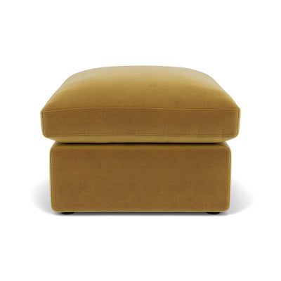 Foot Stool - Mustard - Matt Velvet