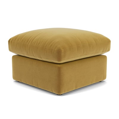 Foot Stool - Mustard - Matt Velvet
