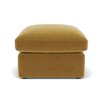 Foot Stool - Mustard - Matt Velvet