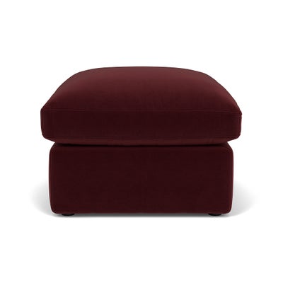 Foot Stool - Dark Rosehip - Matt Velvet