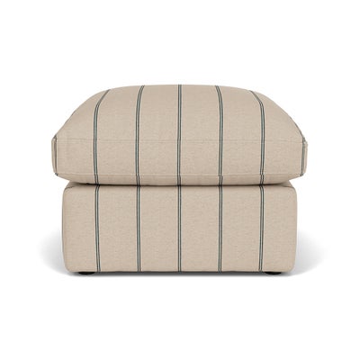 Foot Stool - Charcoal - Compton Stripe
