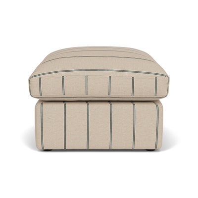 Foot Stool - Charcoal - Compton Stripe