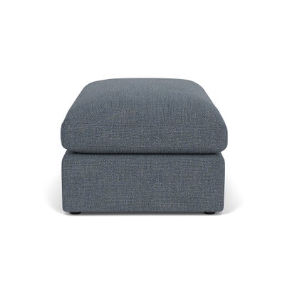 Foot Stool - Indigo - Rustic Weave