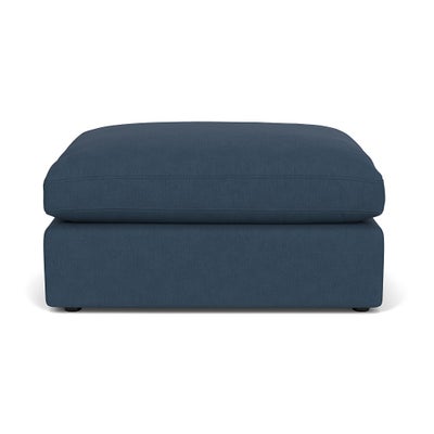 Foot Stool - Indigo - House Linen Mix