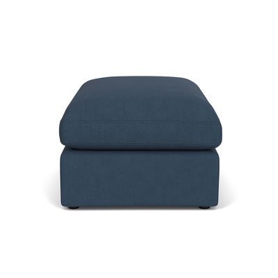 Foot Stool - Indigo - House Linen Mix