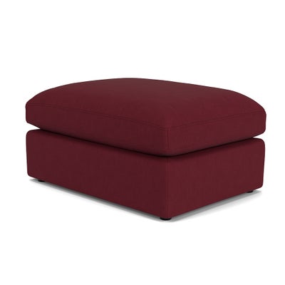 Foot Stool - Rosehip - House Linen Mix