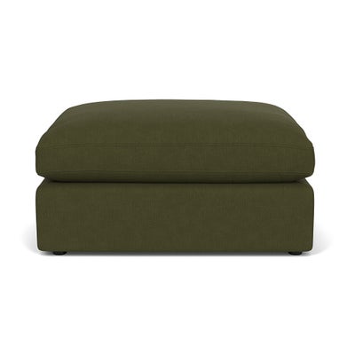 Foot Stool - Forest Green - House Linen Mix