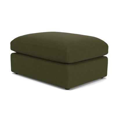 Foot Stool - Forest Green - House Linen Mix