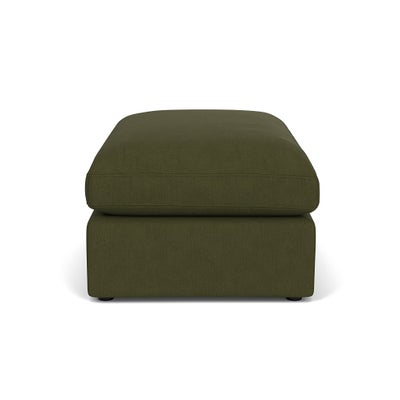 Foot Stool - Forest Green - House Linen Mix