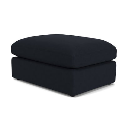 Foot Stool - Ink - House Linen Mix