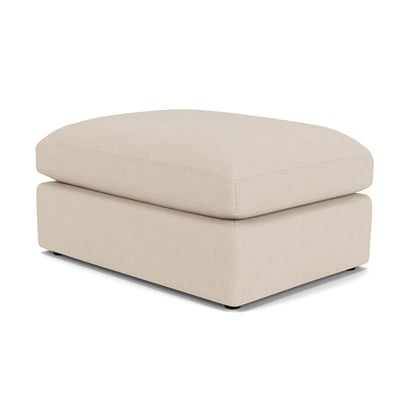 Foot Stool - Lily White - House Linen Mix