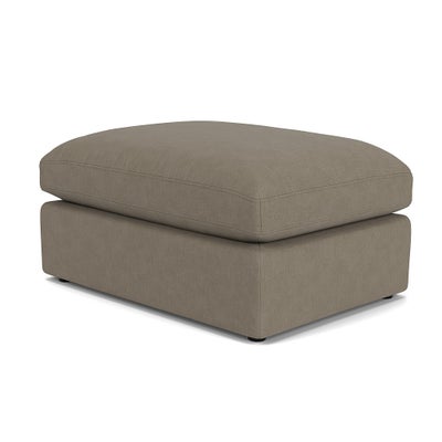 Foot Stool - Mid Grey - House Linen Mix