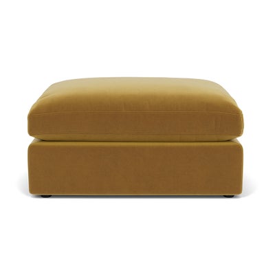 Foot Stool - Mustard - Matt Velvet
