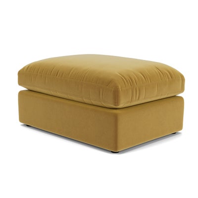 Foot Stool - Mustard - Matt Velvet