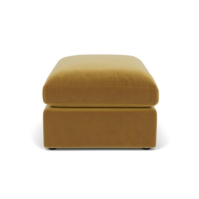 Foot Stool - Mustard - Matt Velvet
