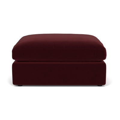 Foot Stool - Dark Rosehip - Matt Velvet