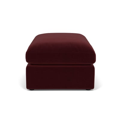 Foot Stool - Dark Rosehip - Matt Velvet
