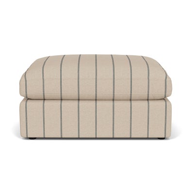 Foot Stool - Charcoal - Compton Stripe