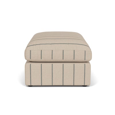 Foot Stool - Charcoal - Compton Stripe