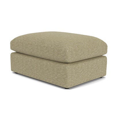Foot Stool - Apple - Herringbone Weave