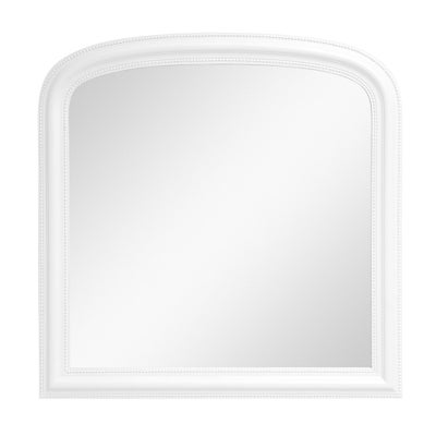 Warm White Overmantel Mirror