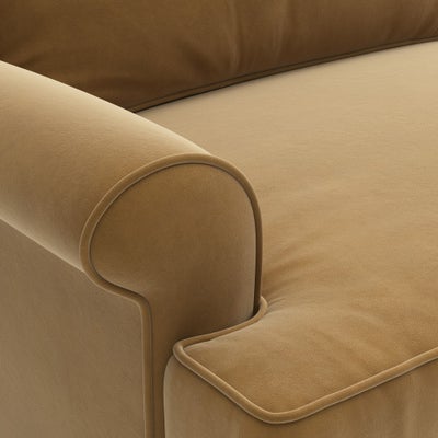 2 Seater - Mustard - Matt Velvet