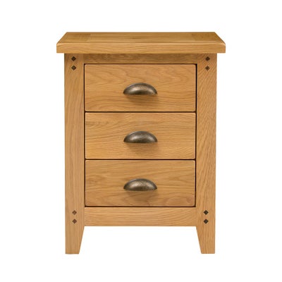 3 Drawer Bedside Table