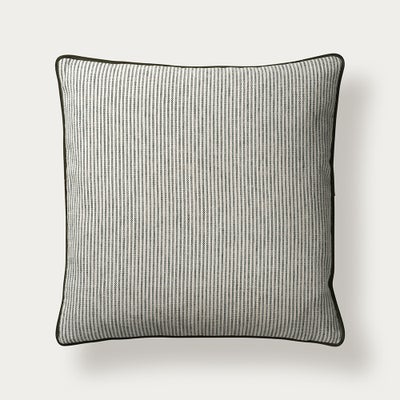 Broadway Stripe Cushion - Fern Green 43x43cm
