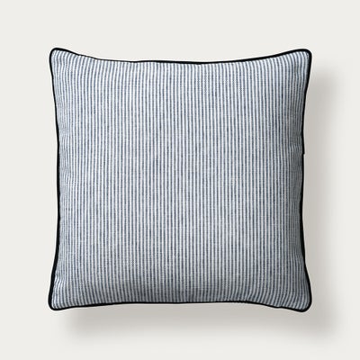 Broadway Stripe Cushion - Navy 43x43cm
